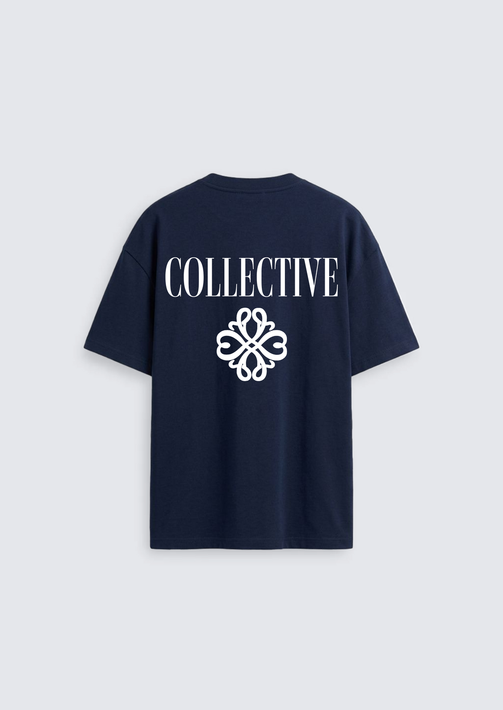 Collective Essential Tee - Navy Blue/White