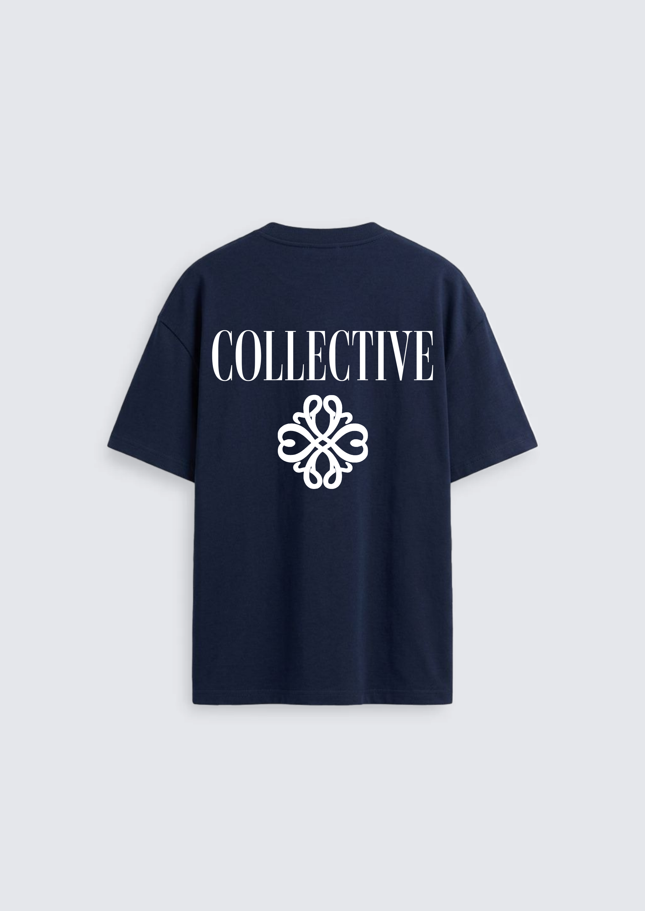 Collective Essential Tee - Navy Blue/White