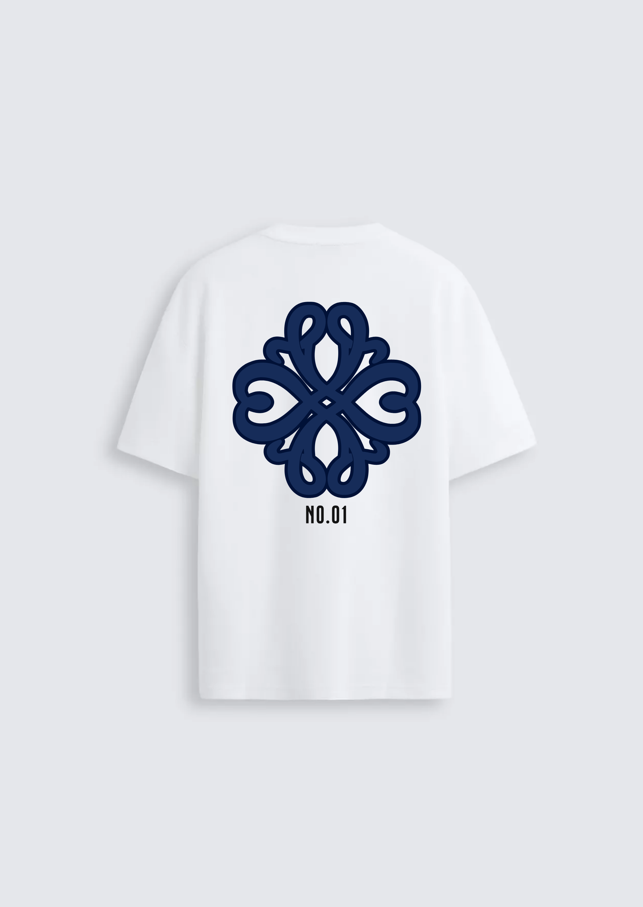 Collective Tee NO.01 - White/Navy Blue
