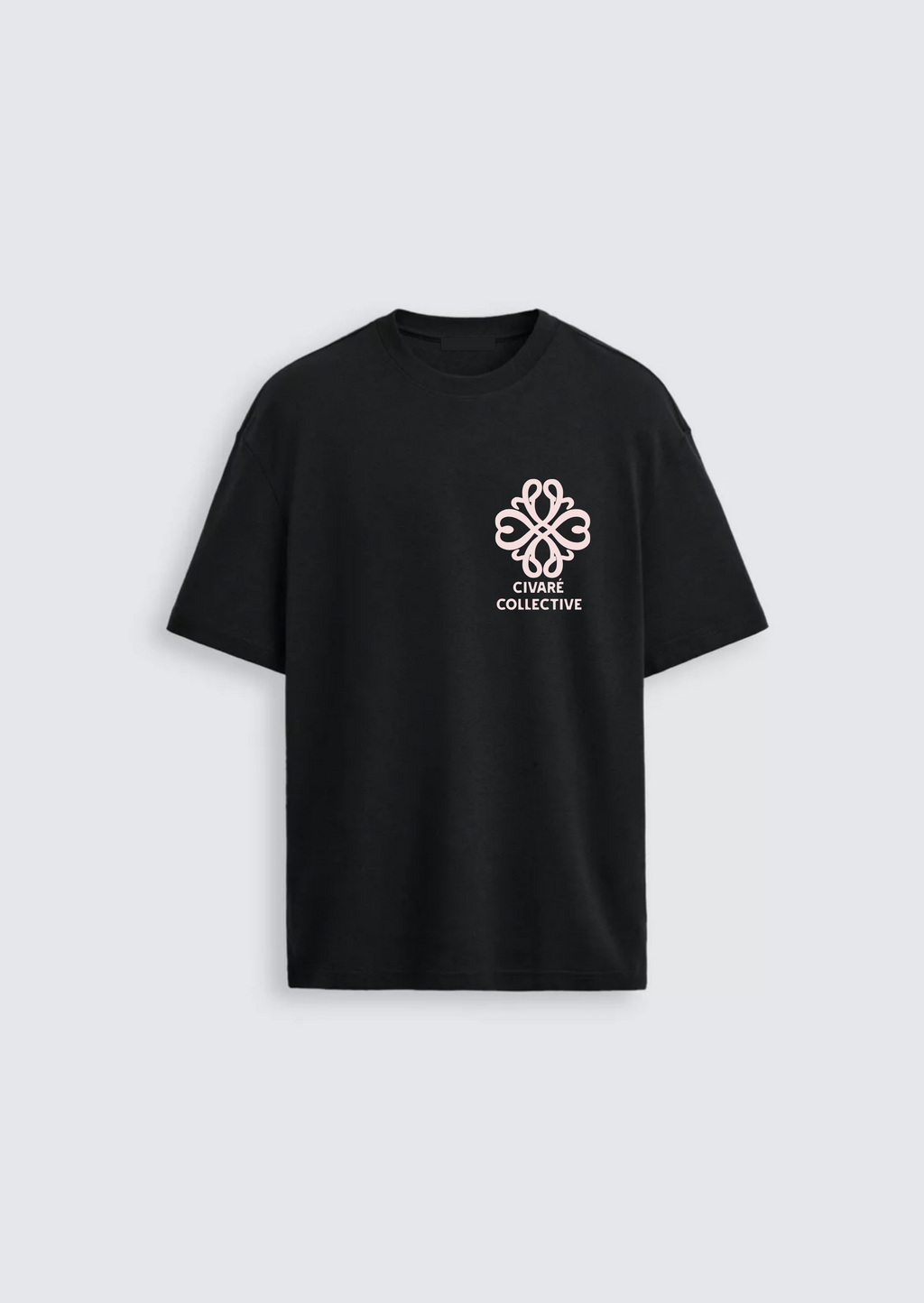 Civaré Studios tee - Black/Pink