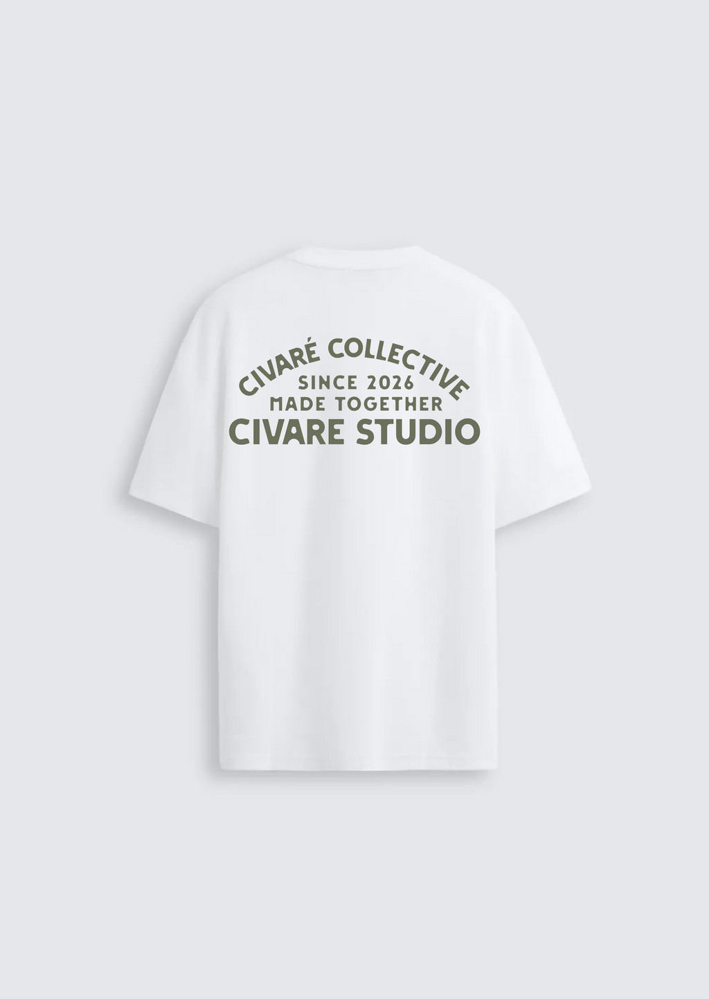 Civaré Studios tee - White/Olive