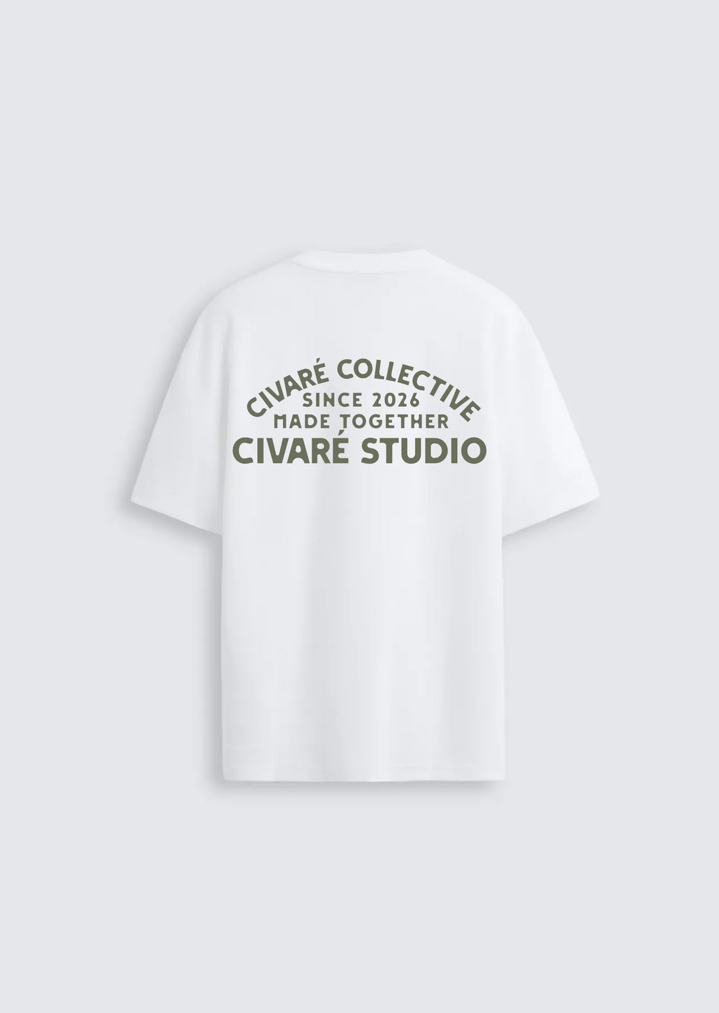 Civaré Studios tee - White/Olive
