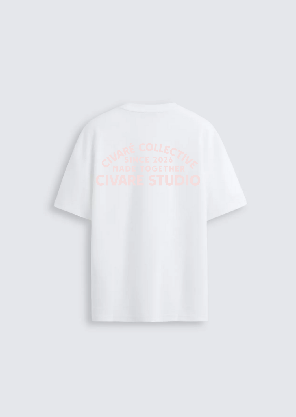 Civaré Studios tee - White/Pink
