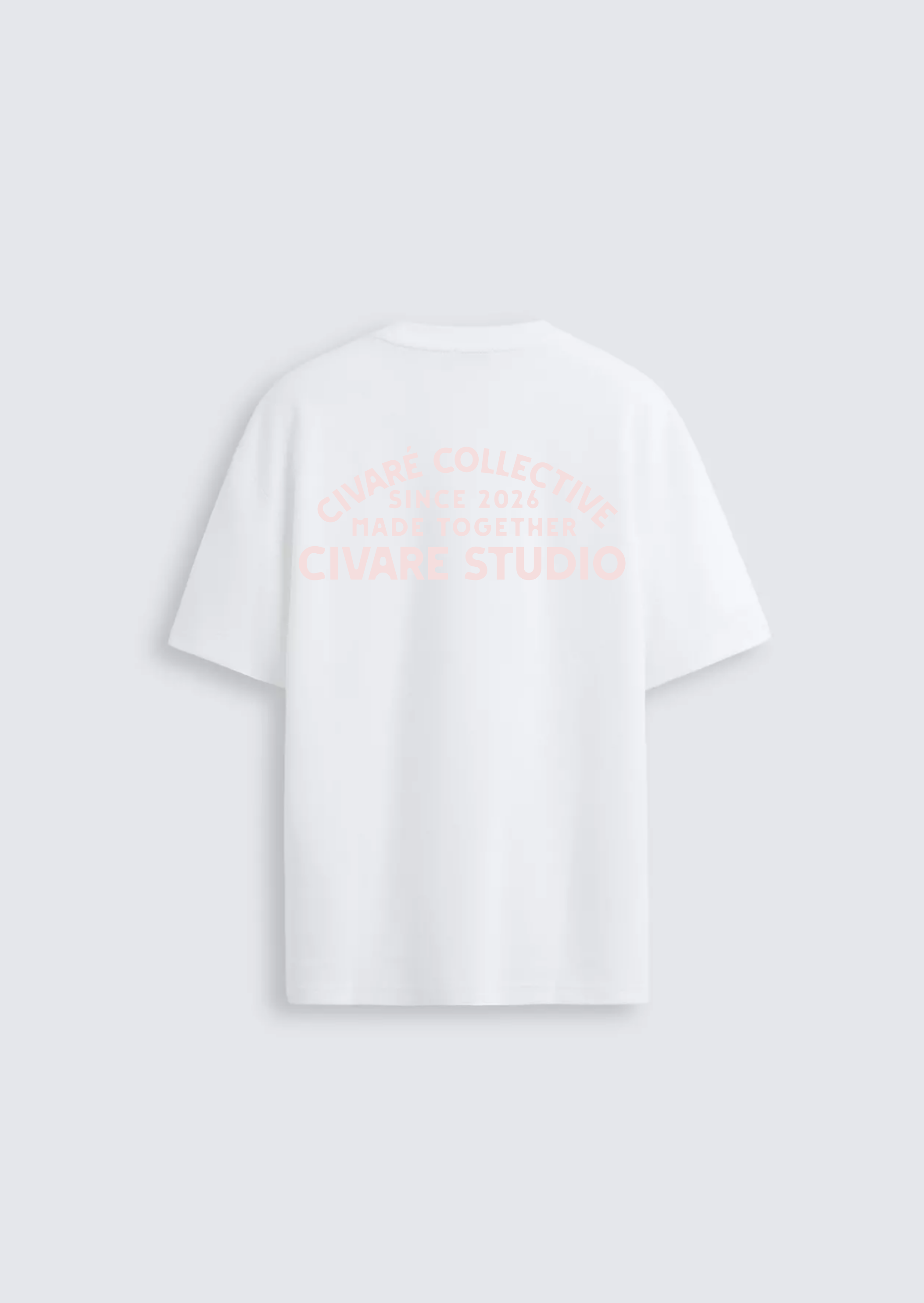 Civaré Studios tee - White/Pink