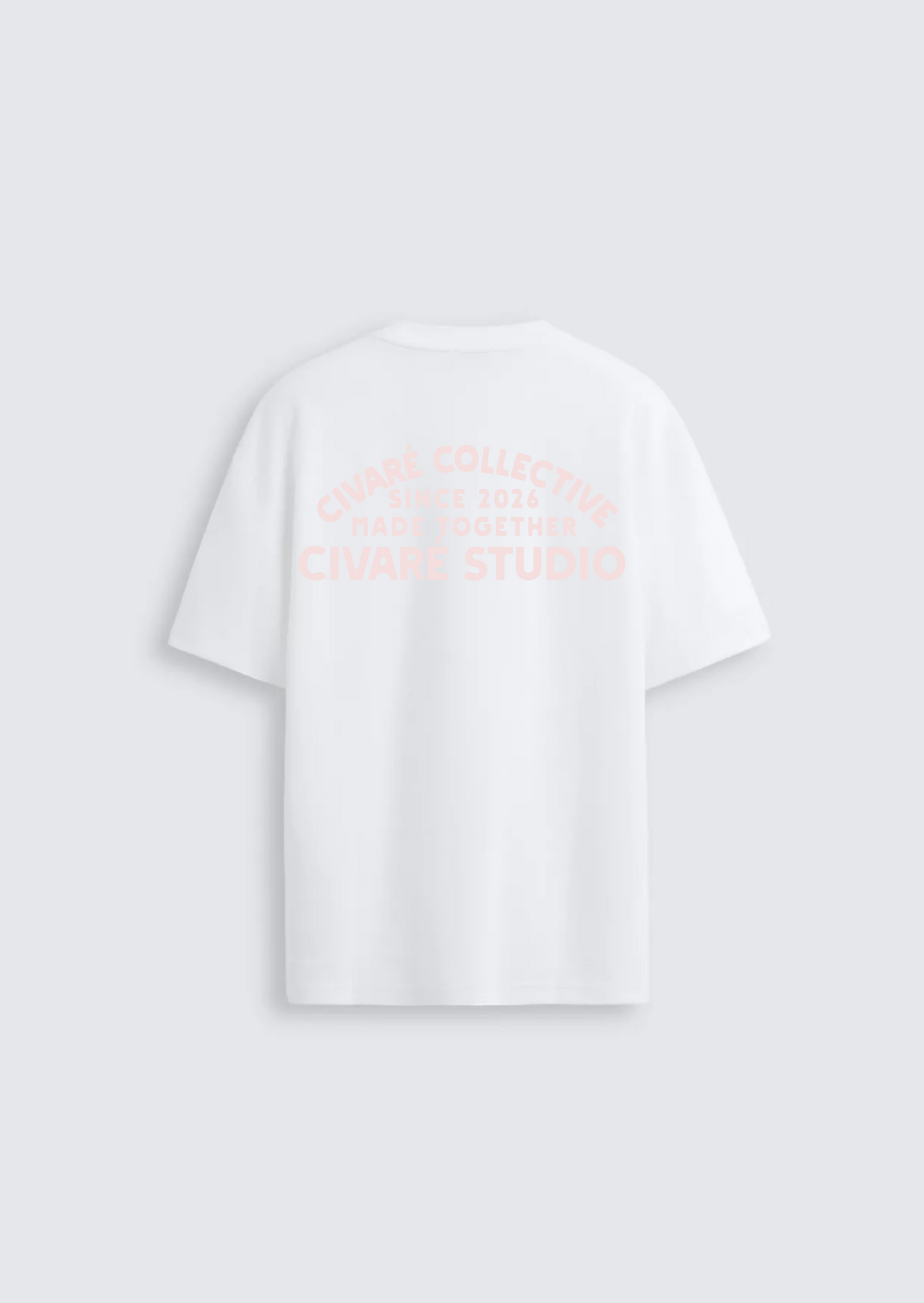 Civaré Studios tee - White/Pink