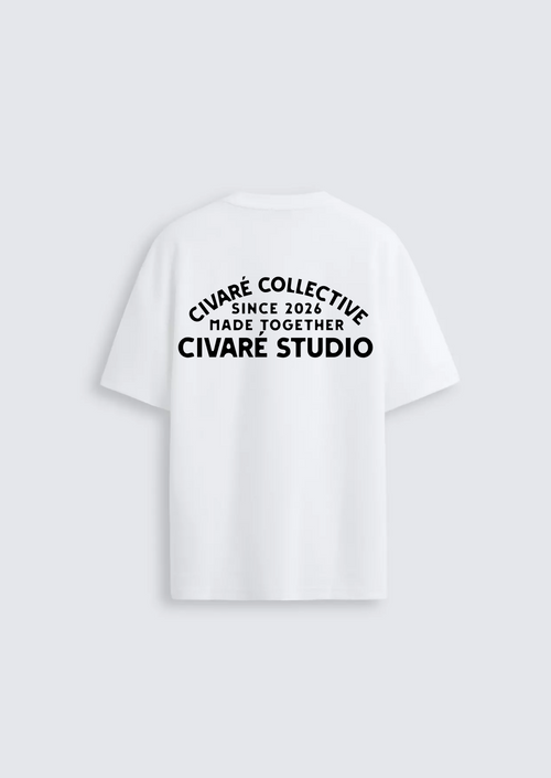Civaré Studios tee - White/Black