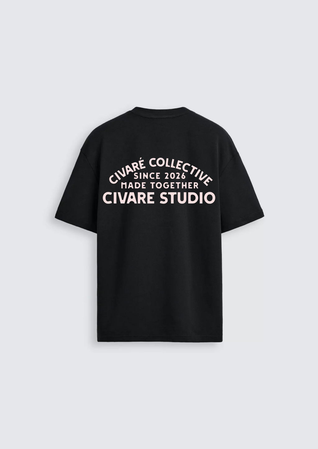 Civaré Studios tee - Black/Pink