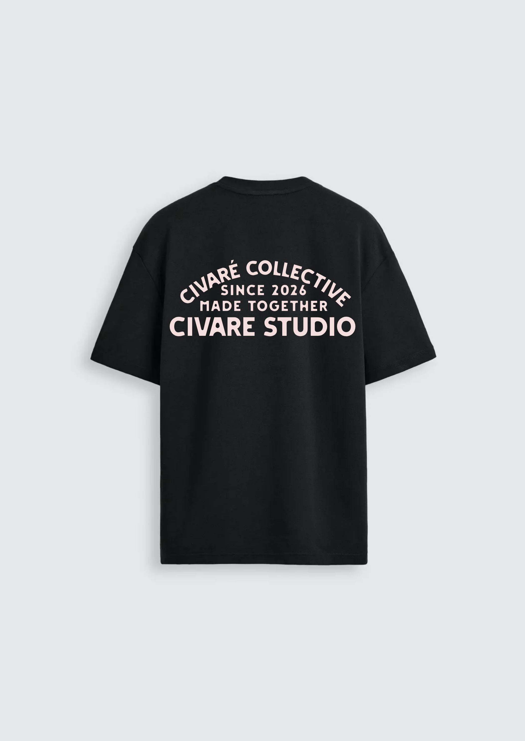 Civaré Studios tee - Black/Pink