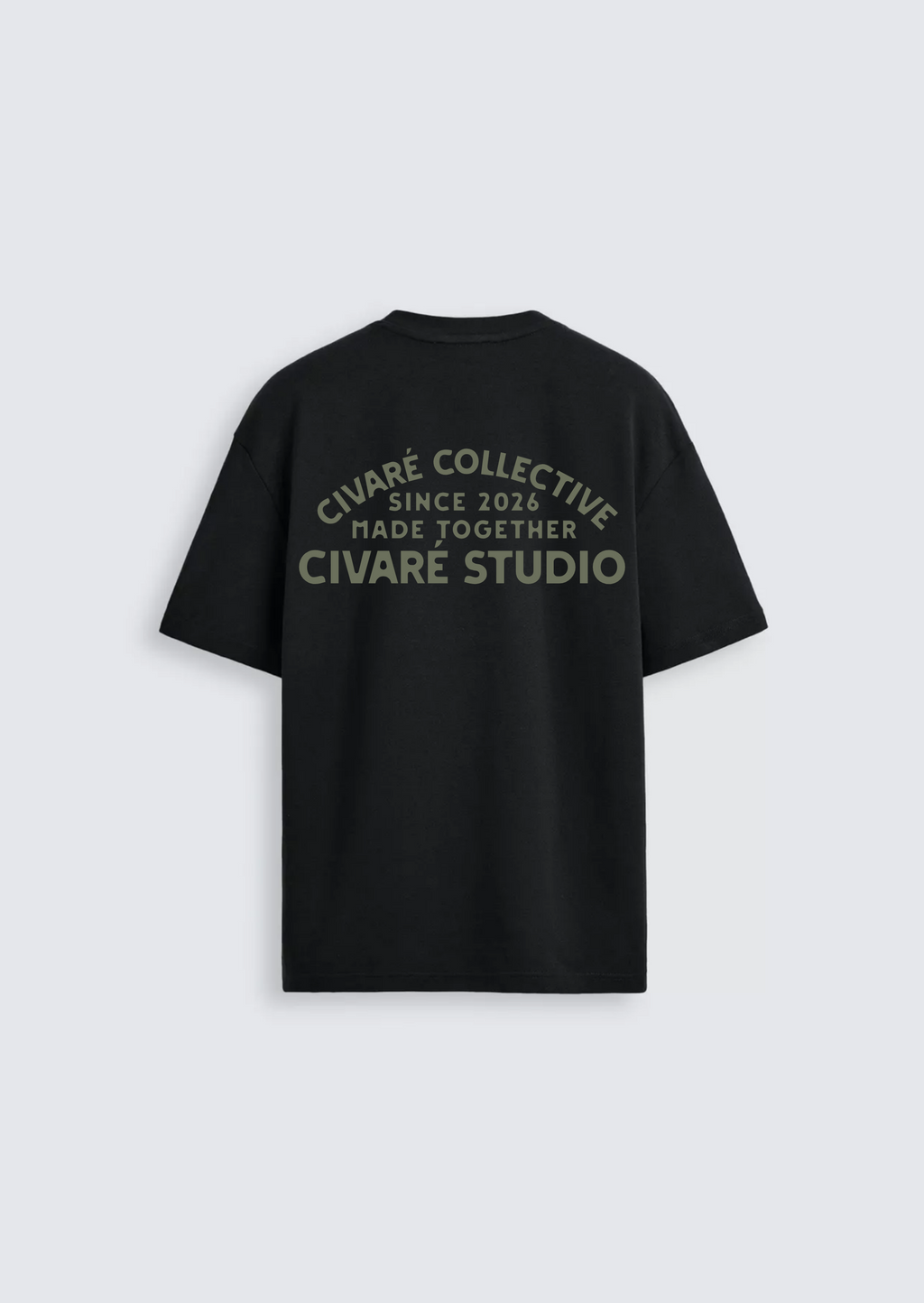 Civaré Studios tee - Black/Olive