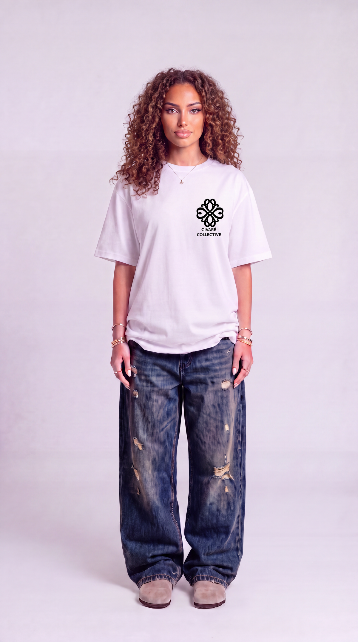 Civaré Studios tee - White/Black