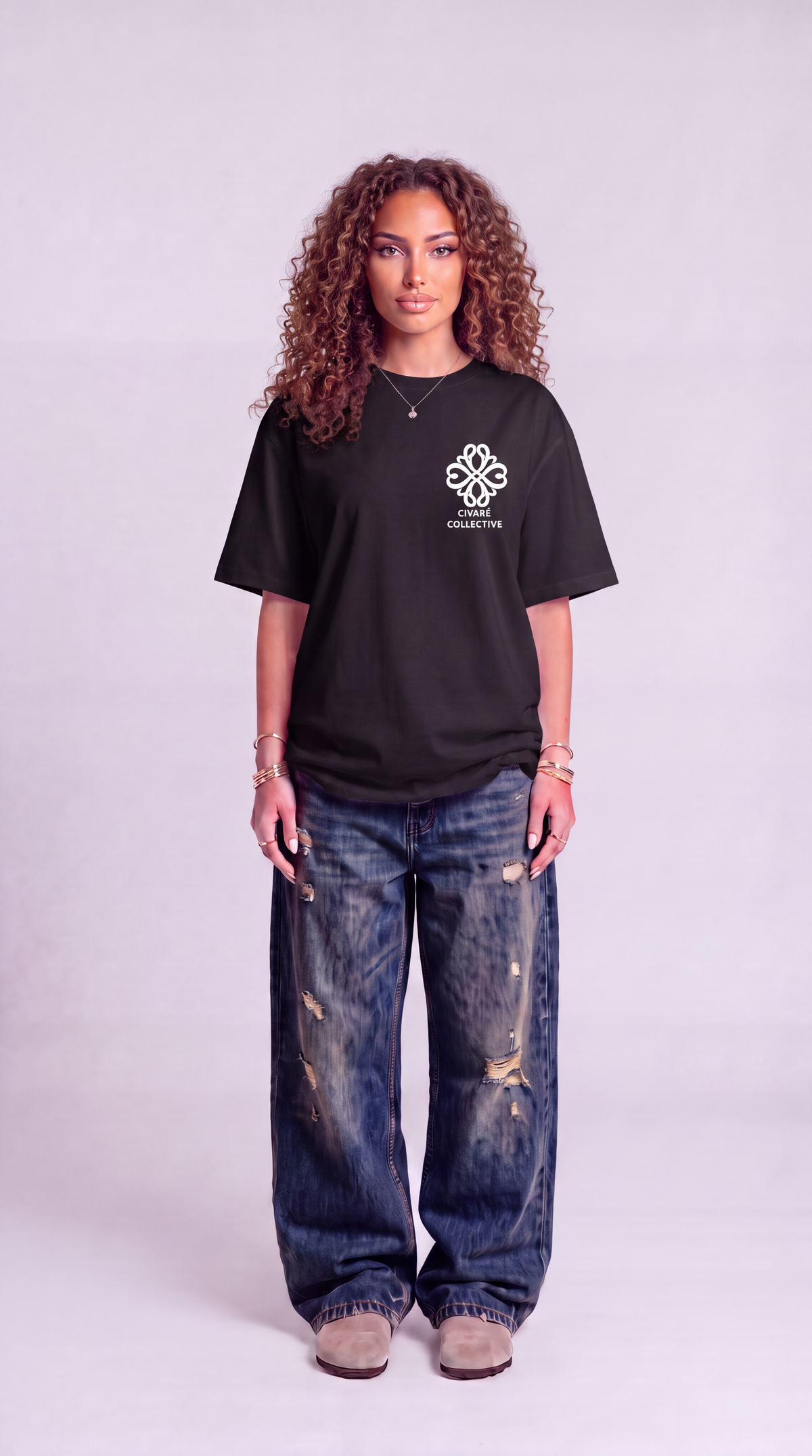 Civaré Studios tee - Black/White