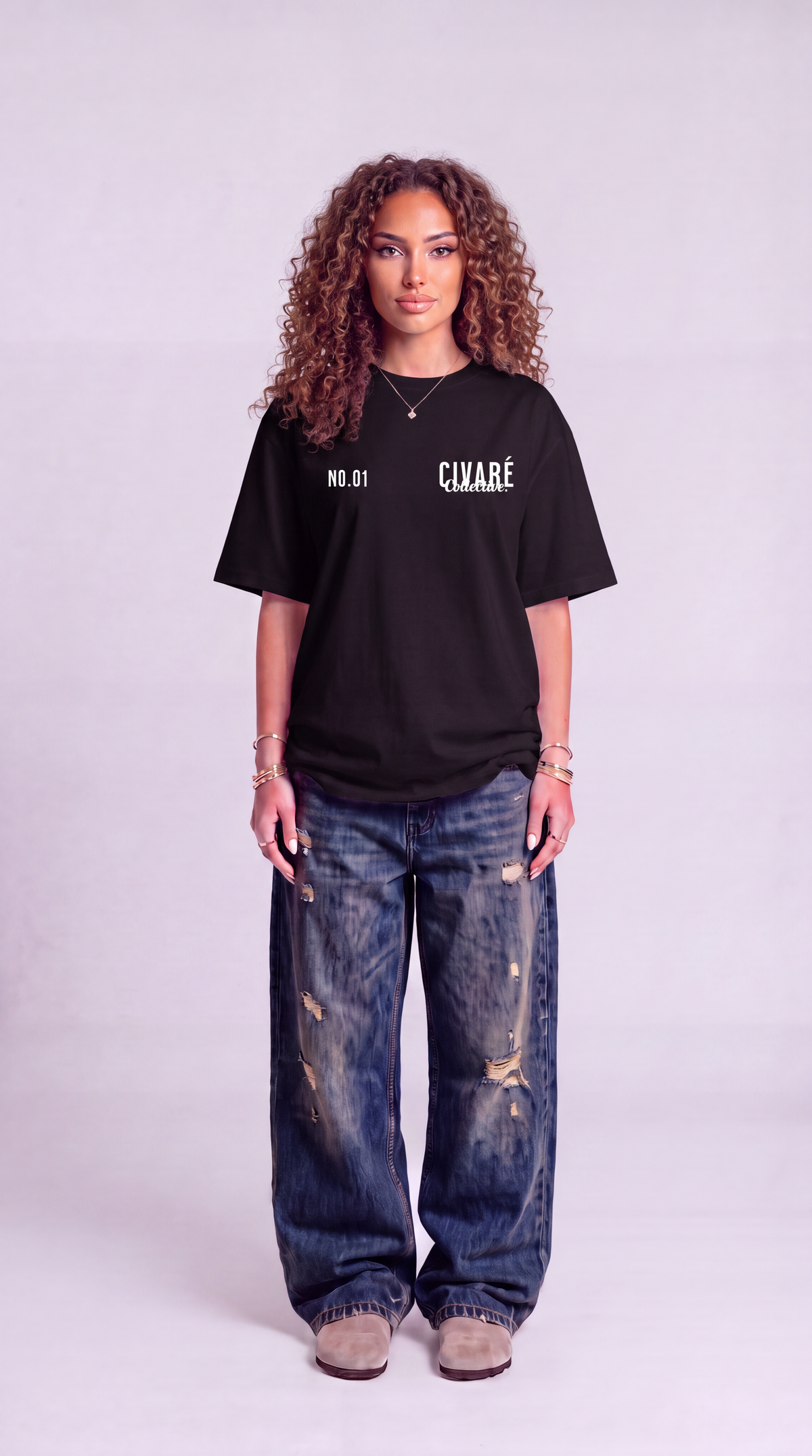 Collective Tee NO.01 - Black/White