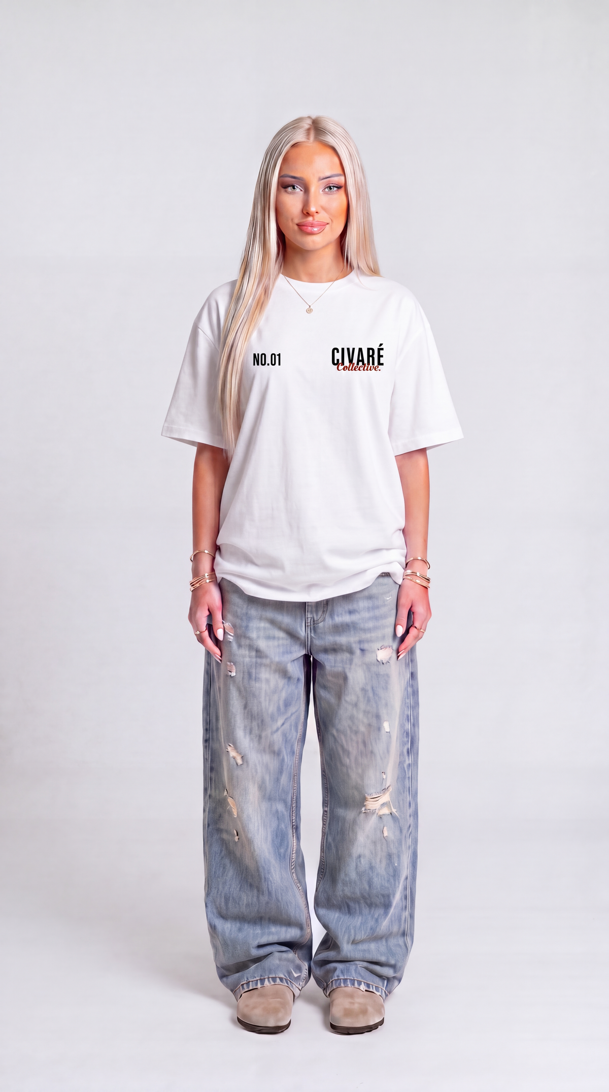 Collective Tee NO.01 - White/Red