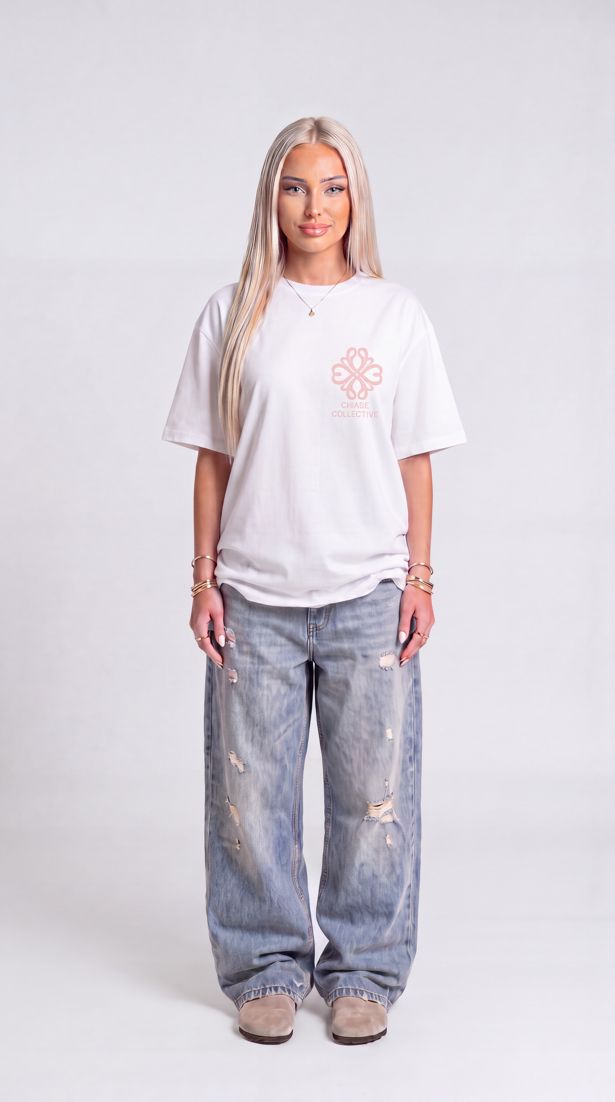 Civaré Studios tee - White/Pink