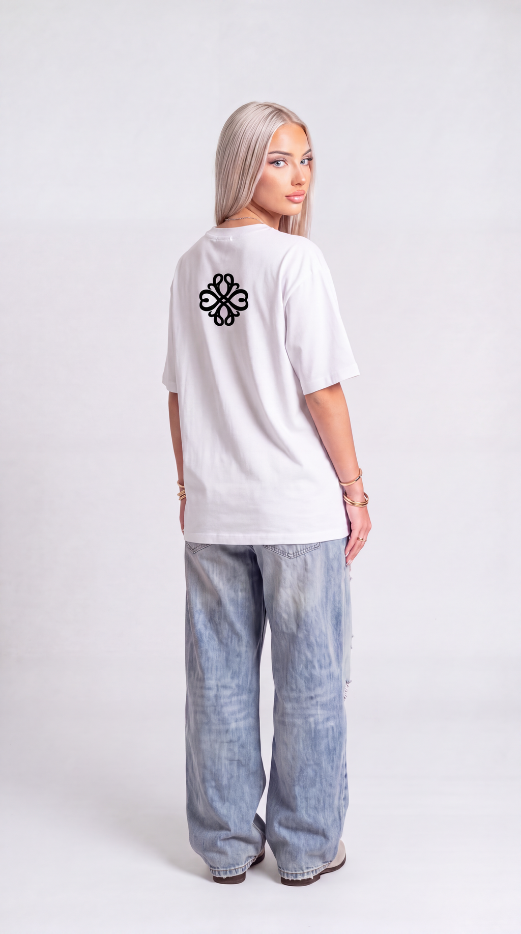 Collective Mirror tee - White/Black