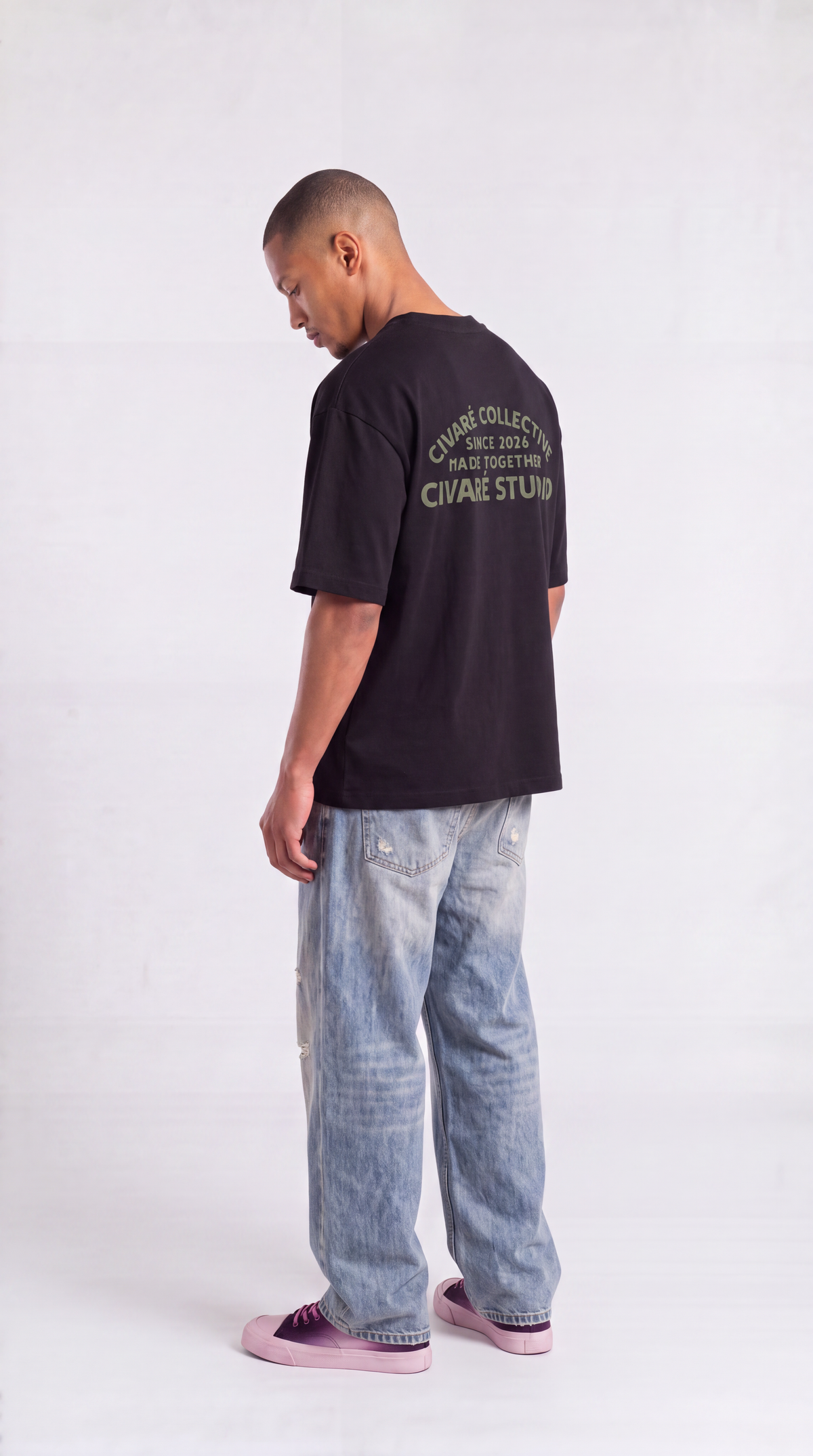 Civaré Studios tee - Black/Olive